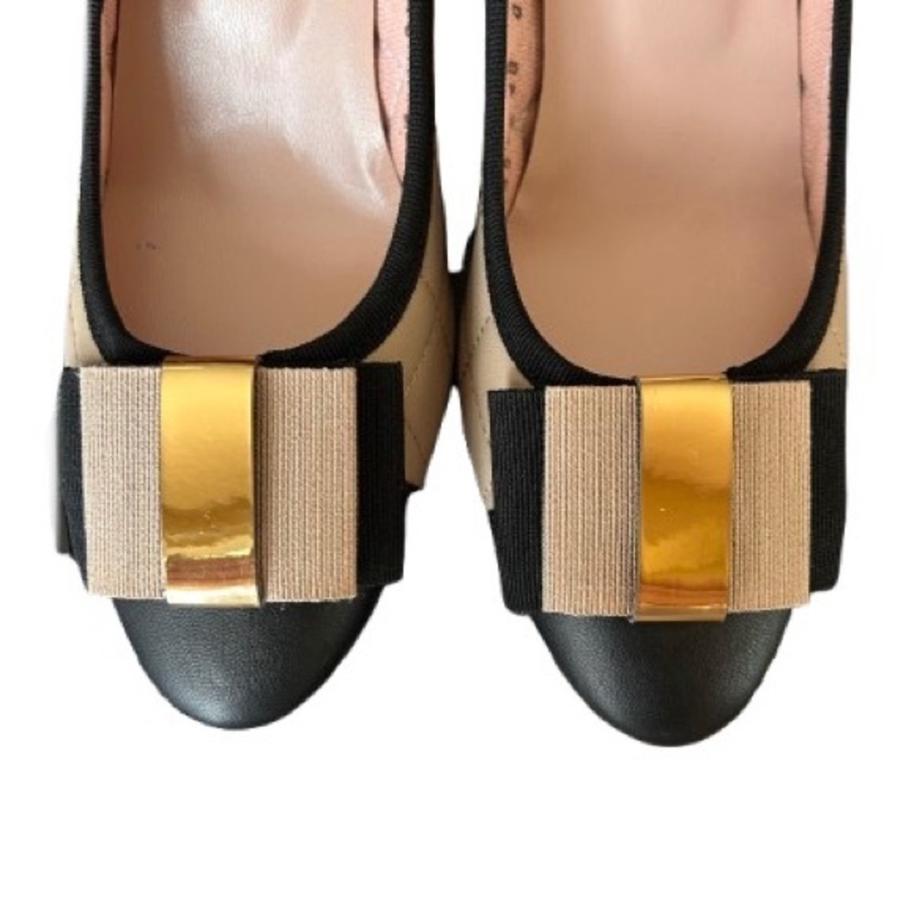 NWT FERCA 81, Women Leather Shoes, Tan and Cream, Size 8 - Picture 3 of 6